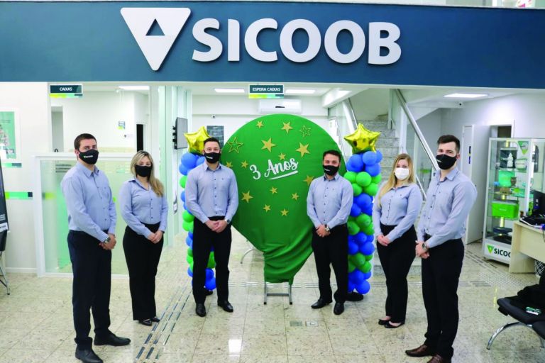 Agência do Sicoob em Marechal Rondon completa três anos de atividades