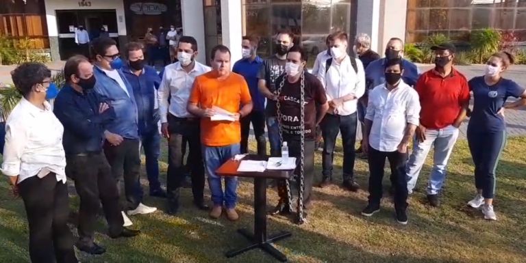 Manifestação contra novas praças de pedágio é realizada em Cascavel