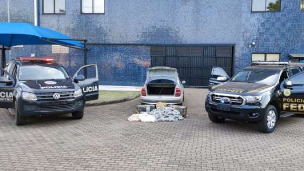 Homens são presos com carga de 172 quilos de maconha em Guaíra