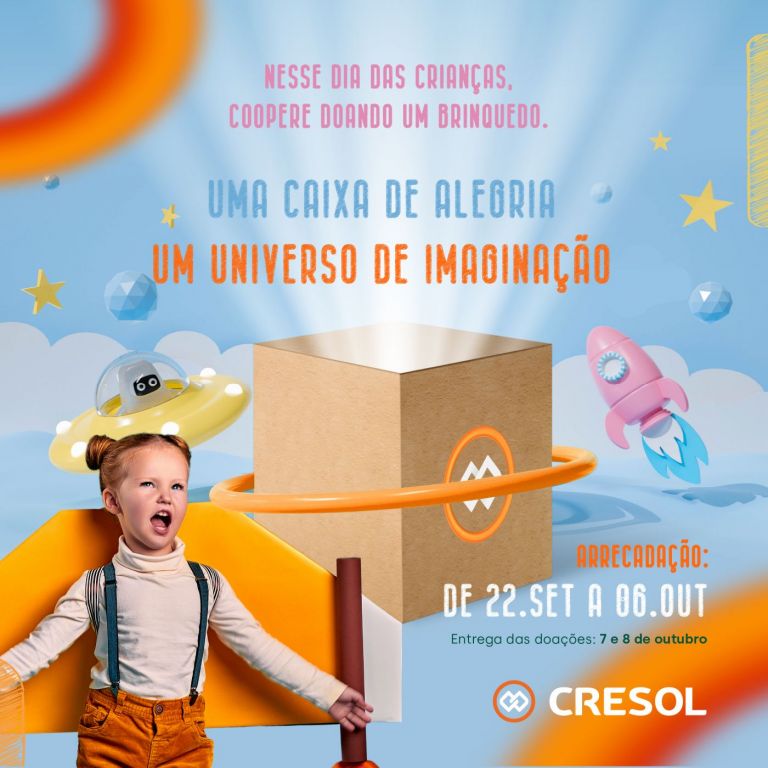 Cresol inicia campanha de arrecadação de brinquedos