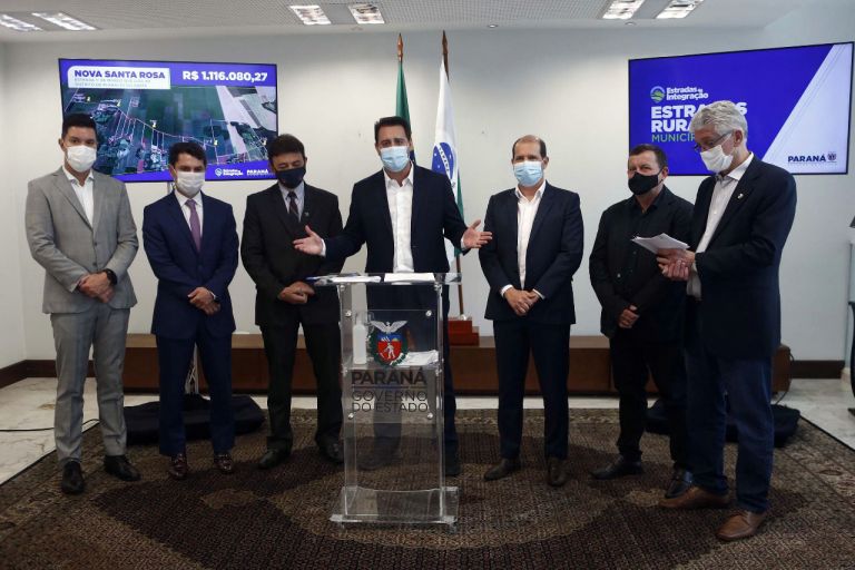 Prefeito de Nova Santa Rosa se reúne com o governador e conquista mais de R$ 1 milhão em convênio