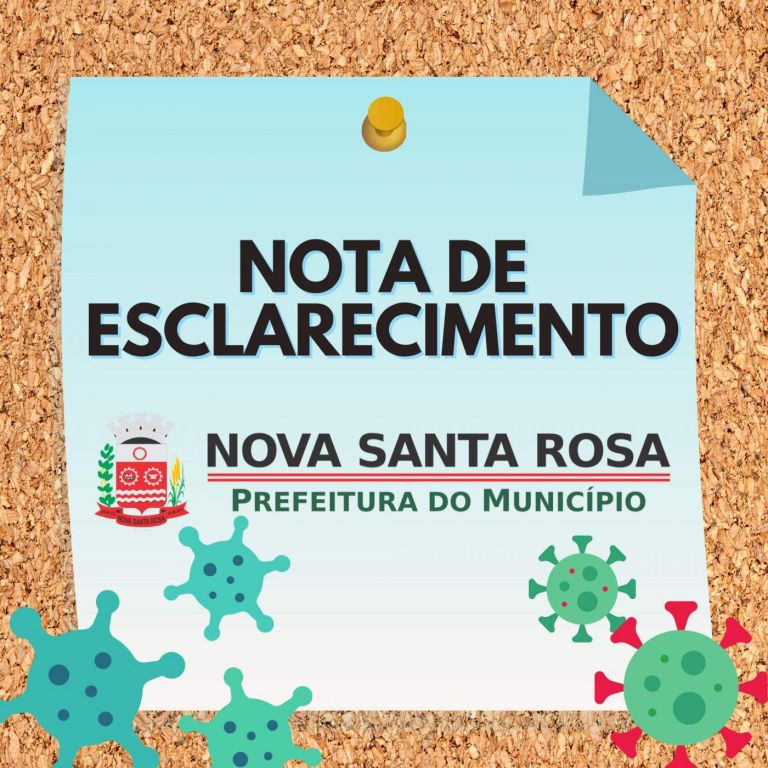 Secretaria de Saúde de Nova Santa Rosa emite nota sobre surto de Covid-19 em asilo