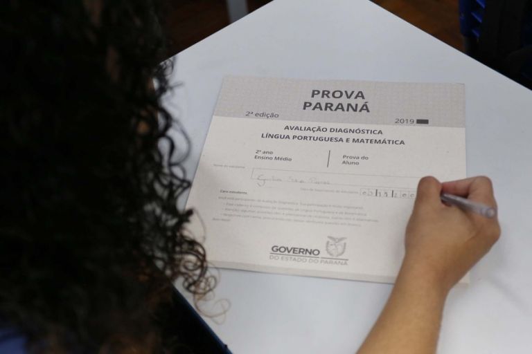 Avaliação diagnóstica da educação, Prova Paraná será retomada nesta semana