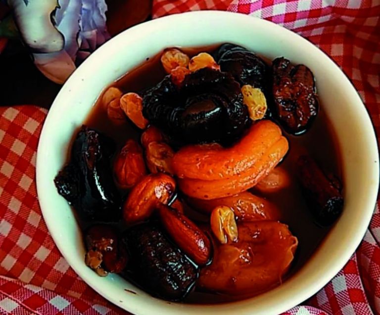 Compota de frutas secas