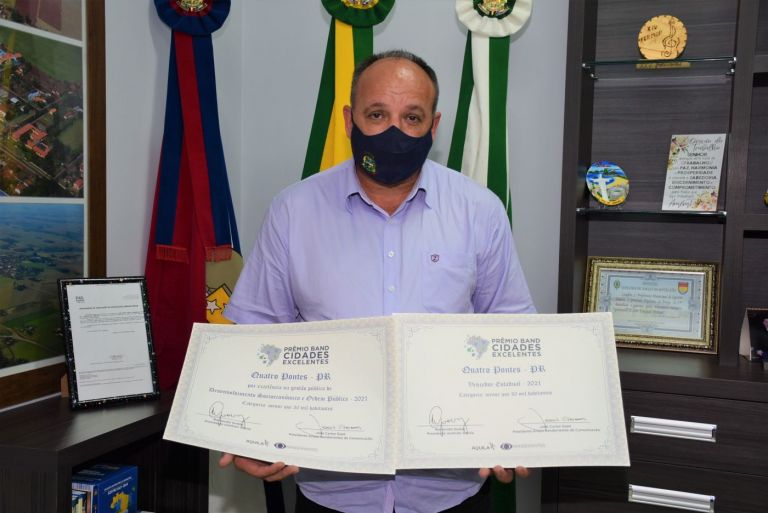 Quatro Pontes é a melhor do Paraná em Desenvolvimento Socioeconômico e Ordem Pública