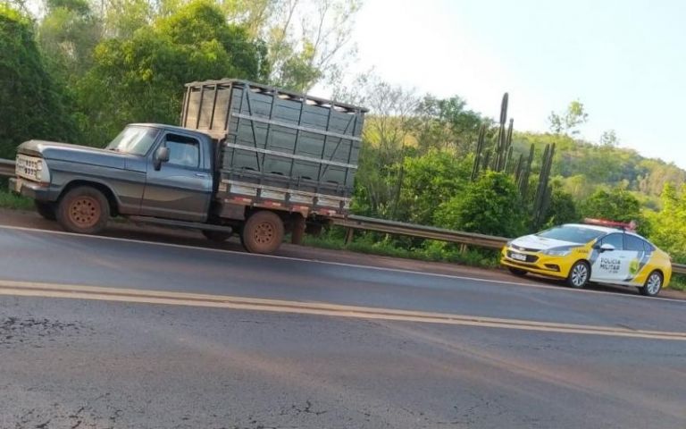 Caminhonete furtada em Mercedes é recuperada na BR-163