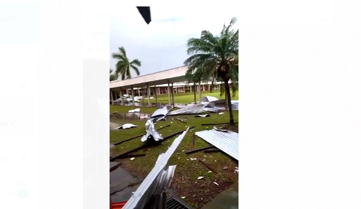 Temporal deixou 600 casas e empresas destelhadas em Foz do Iguaçu