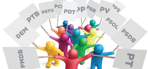 Dos mais de 30 partidos que existem no Brasil, apenas dez se mantêm vigentes em Marechal Rondon