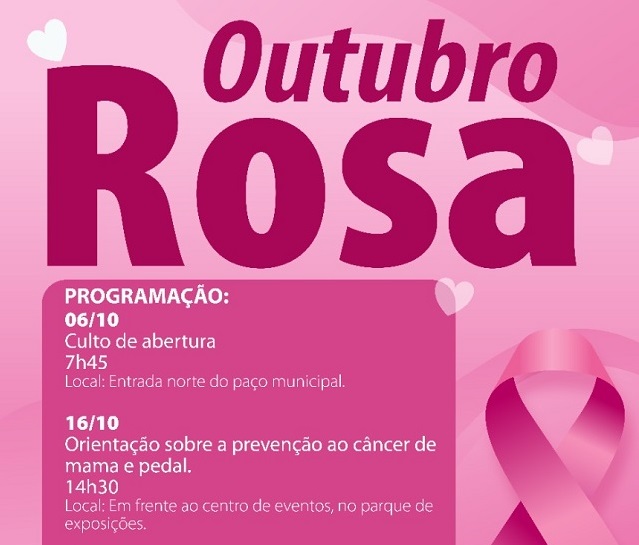 Outubro Rosa será aberto com culto na Prefeitura de Marechal Rondon