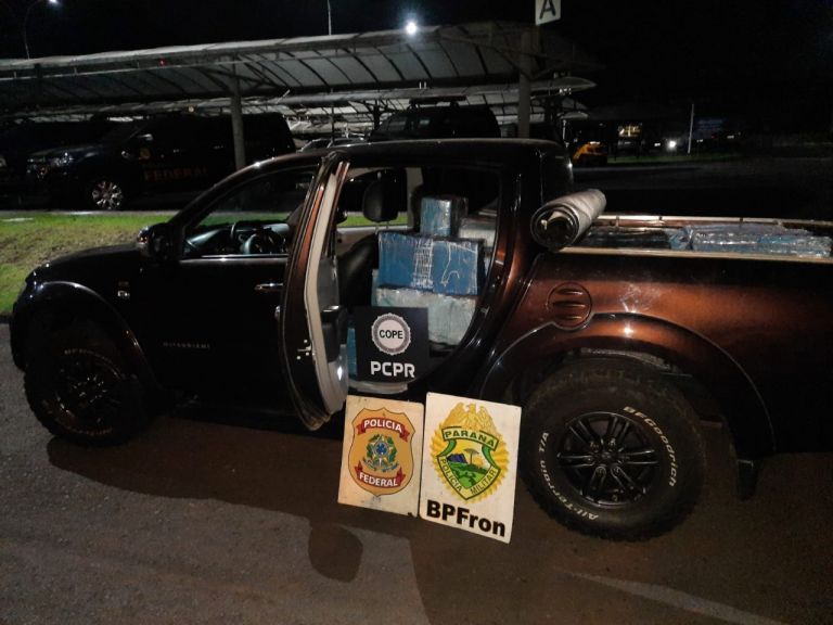 Caminhonete lotada de maconha é apreendida em Santa Helena