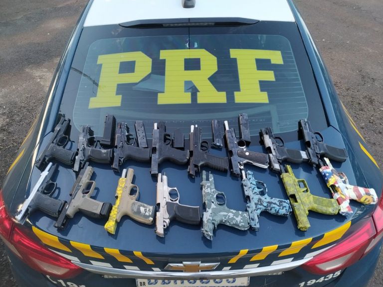 PRF prende traficante que transportava pistolas dentro do tanque de combustível na BR-277