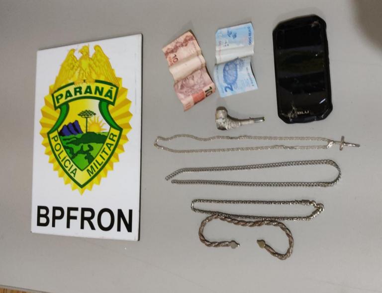 BPFron encaminha homem com objetos sem procedência em Guaíra