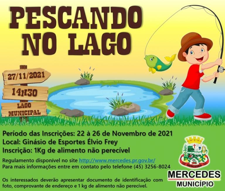 Inscrições para o 1º Pescando no Lago de Mercedes terminam nesta sexta-feira