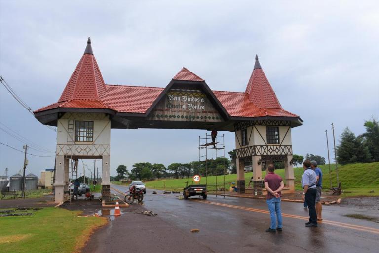 Em obras, portal de Quatro Pontes passa por revitalização completa