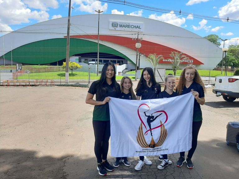 Atletas rondonenses embarcam rumo ao Torneio Nacional de Ginástica Rítmica no Rio Grande do Sul