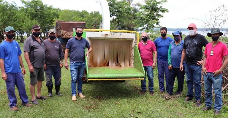 Realizada entrega técnica de triturador ao parque de lazer de Porto Mendes