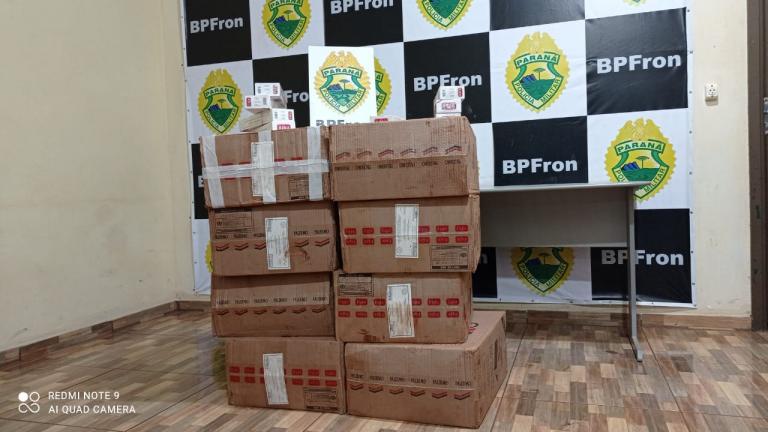 BPFron apreende cigarros contrabandeados abandonados em Guaíra