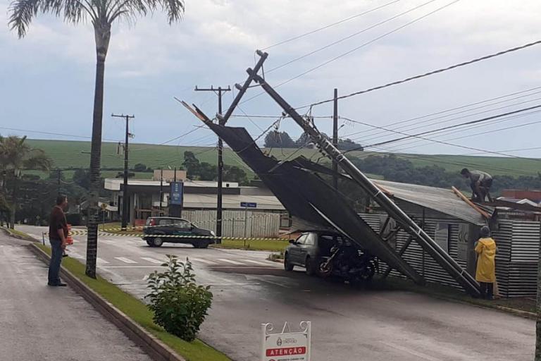 Ventos em Marechal Rondon chegaram a 94 km/h