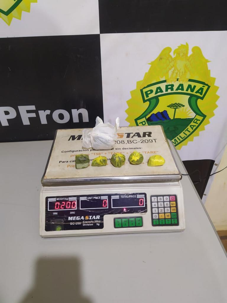 BPFron apreende droga em residência na cidade de Guaíra