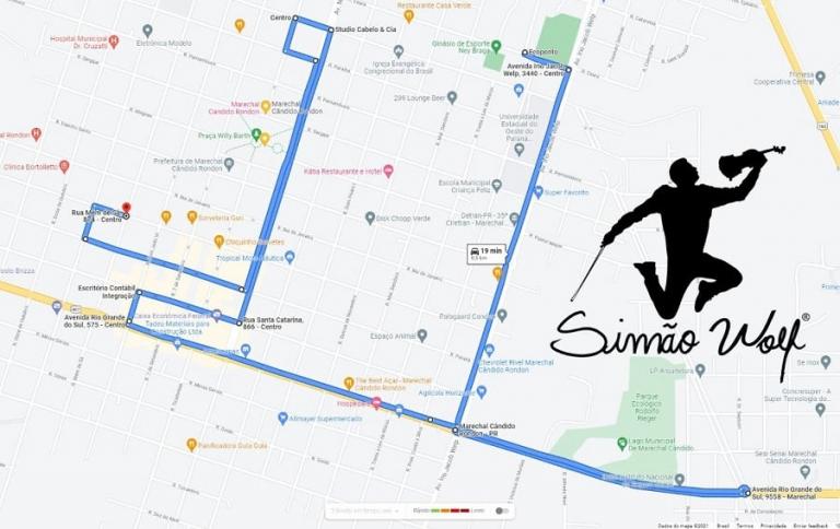 Saiba o trajeto que será percorrido pelo show com Simão Wolf em Marechal Rondon