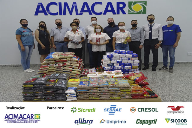 Acimacar e empresas parceiras repassam doações ao Auxílio Fraterno da Paróquia Sagrado Coração de Jesus