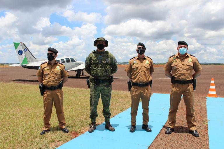 Comandante da PM-PR visita a sede do BPFron em Marechal Rondon
