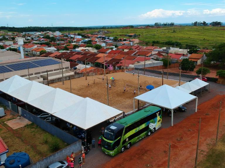 Mais Verão envolve comunidade de Terra Roxa com novo espaço esportivo