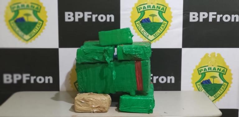 Fardos de maconha abandonados em mata são encontrados pelo BPFron em Guaíra