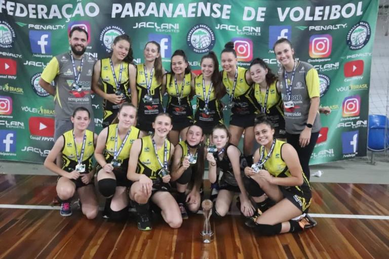 Rondonenses são vice-campeãs do Paranaense de Voleibol Sub-15