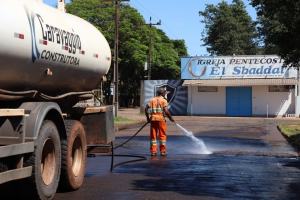 Máquinas chegam ao Jardim Higienópolis em Marechal Rondon