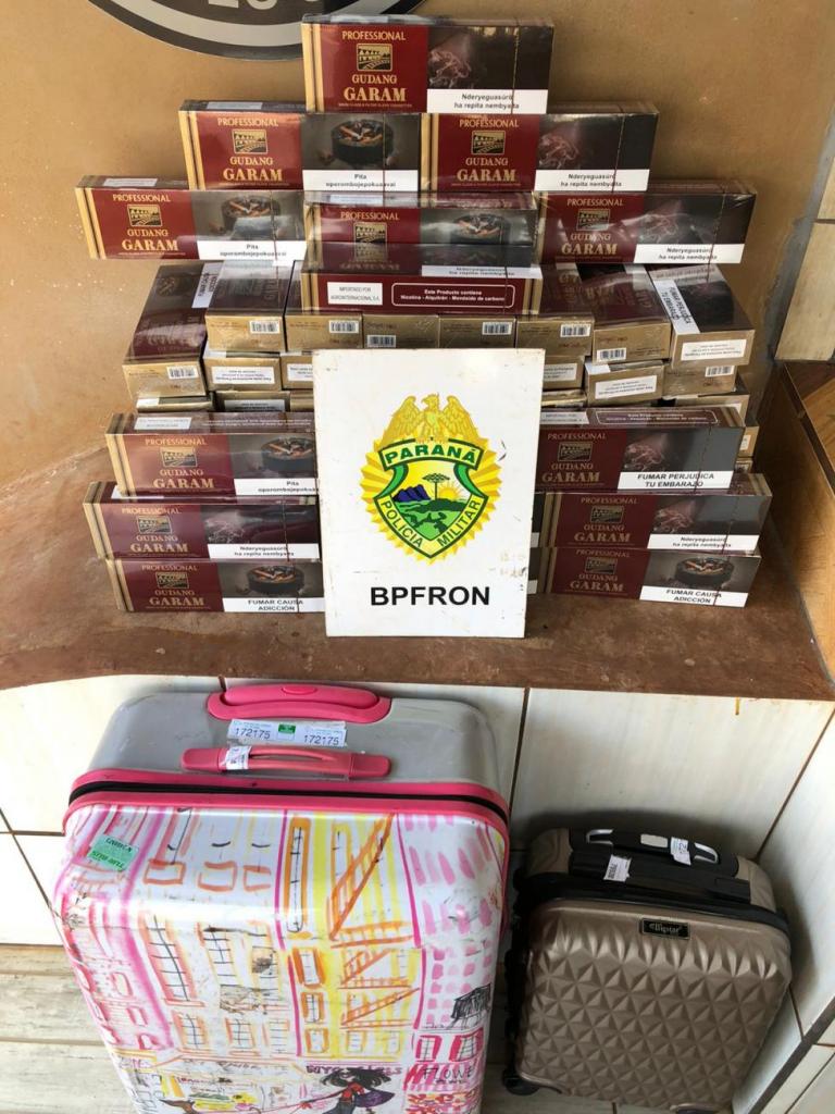 BPFron apreende cigarros contrabandeados na rodoviária de Marechal Rondon