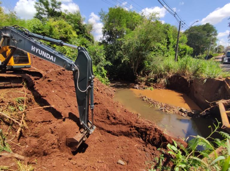 Iniciado o alargamento da ponte do Arroio Fundo em Marechal Rondon