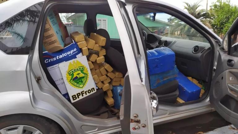 Cerca de 750 quilos de maconha são apreendidos em Realeza e Guaíra