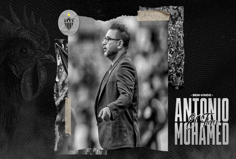 Atlético Mineiro oficializa a contratação do novo treinador Antonio Mohamed