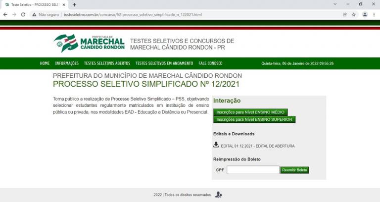 Inscrições ao PSS de estagiários na área de educação seguem abertas até sexta-feira
