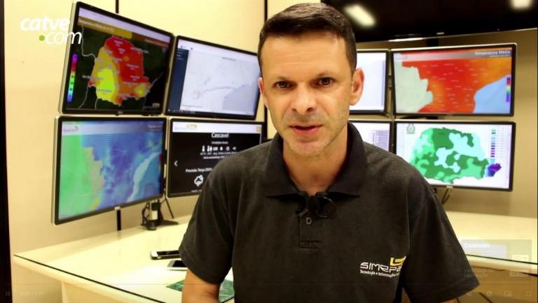 Simepar registra ventos de até 80 km/h em regiões do Paraná