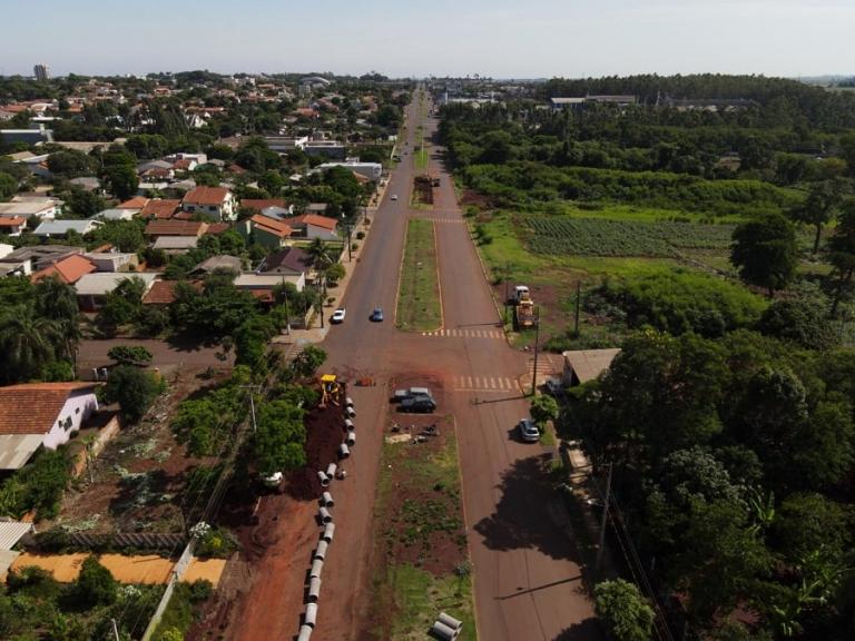 Obras no prolongamento da Avenida Írio Welp são iniciadas em Marechal Rondon