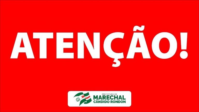 Saúde informa sobre o fechamento de unidade nesta sexta-feira em Marechal Rondon