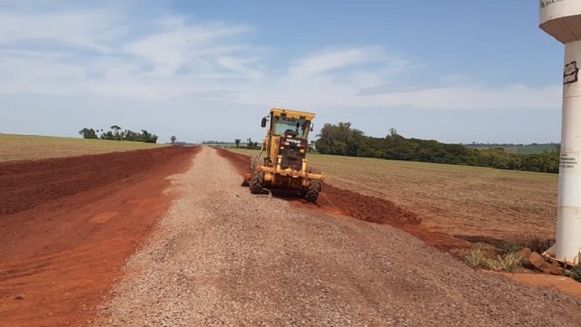 Infraestrutura conclui readequação de estrada na Linha Ajuricaba em Margarida