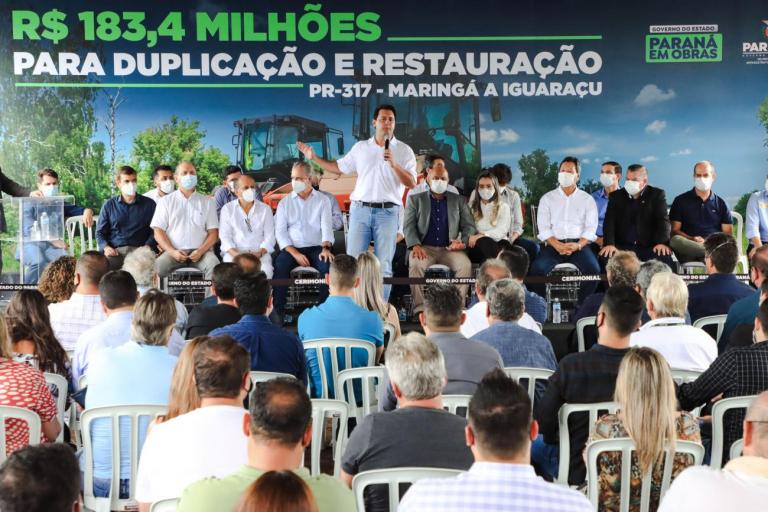 Governador autoriza início da duplicação da PR-317, entre Maringá e Iguaraçu