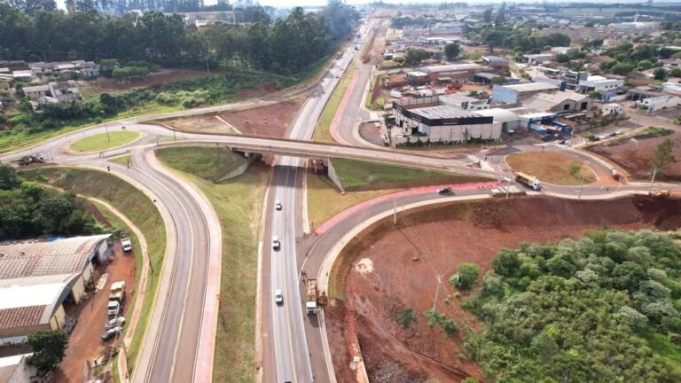 Alças de acesso a viaduto da BR-277 em Cascavel são liberadas nesta quinta-feira após obras