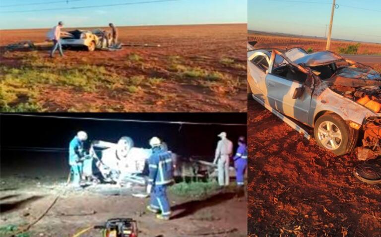 Quatro pessoas ficam feridas em grave acidente entre Palotina e Terra Roxa