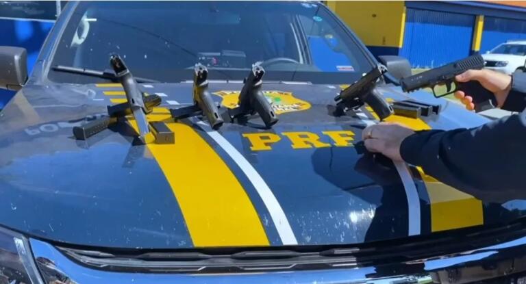 PRF apreende cinco pistolas de origem turca em município da região