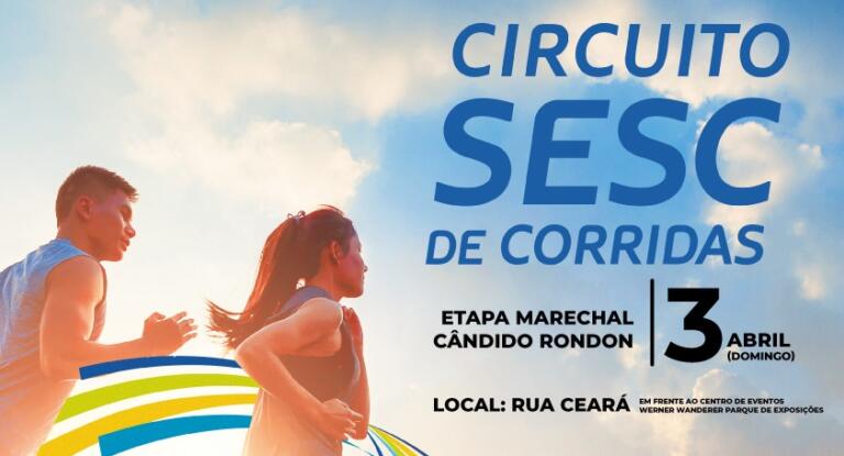 Inscrições ao Circuito Sesc de Corrida e Caminhada encerram domingo