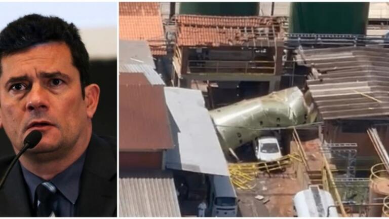 Tanque explode e mata dois em fábrica da Cocamar durante visita de Sergio Moro