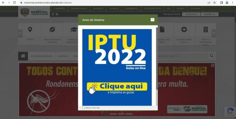 IPTU e demais tributos com 8% de desconto devem ser pagos até o dia 20 de abril