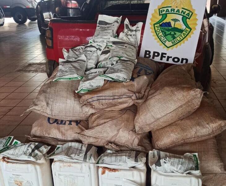 Carga de meio milhão de reais de inseticidas e herbicidas estrangeiros é apreendida na região