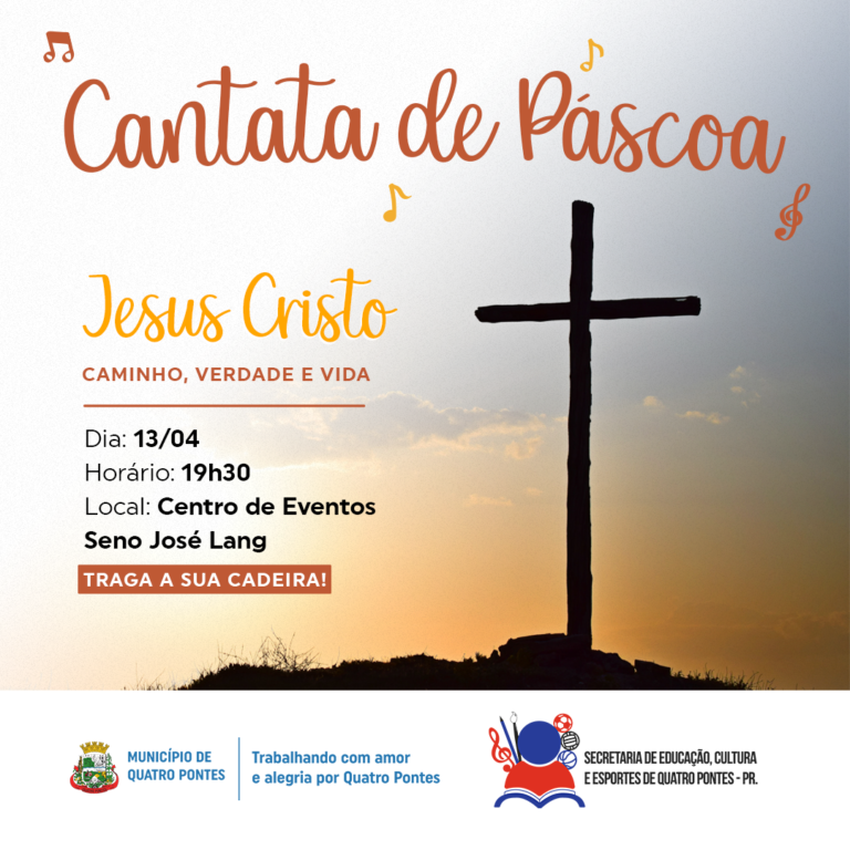Quatro Pontes terá Cantata de Páscoa na quarta-feira