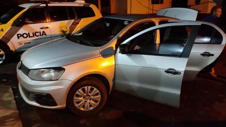 Casal com duas crianças e adolescente é acusado de assaltar taxista em Cascavel e fugir rumo a Guaíra