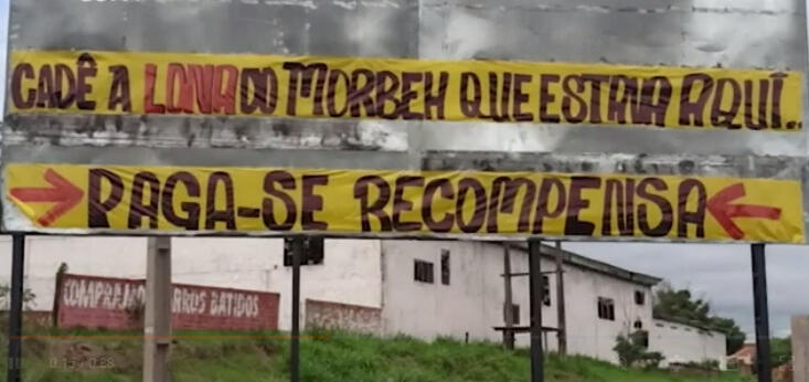 Cadê a lona? Comerciante paga recompensa para recuperar faixa de outdoor em Toledo